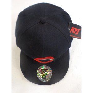 NEW Mens RDST Angel Number 513 Dark Blue Flat Rim Hat Fitted 7 3/4"  Premium Cap